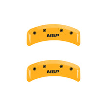 Load image into Gallery viewer, MGP 4 Caliper Covers Engraved Front &amp; Rear MGP Yellow Finish Black Char 2001 Toyota MR2 Spyder MGP