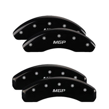 Load image into Gallery viewer, MGP 4 Caliper Covers Engraved Front &amp; Rear MGP Yellow finish black ch