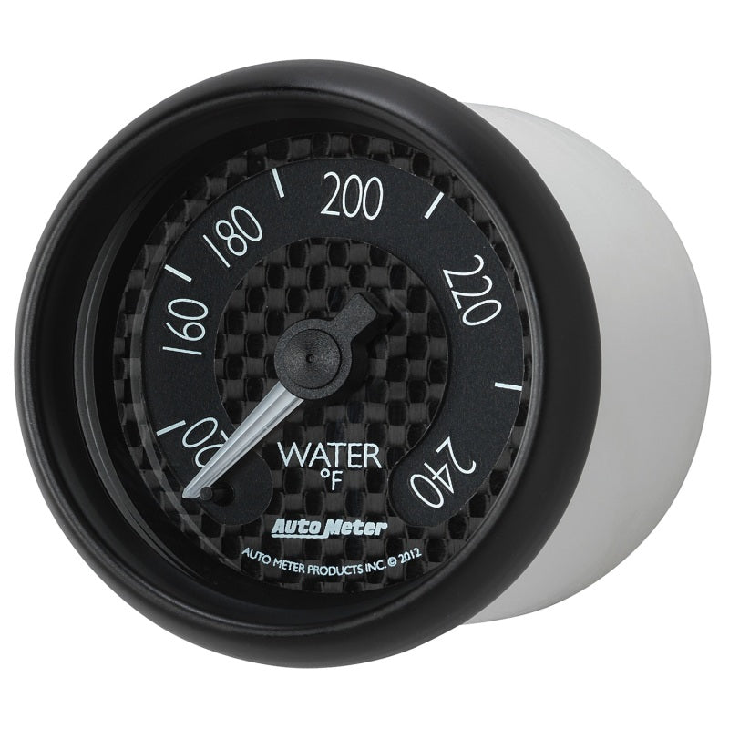 Autometer GT Series 52mm Mechanical 120-240 Deg F Water Temperature Gauge 8032
