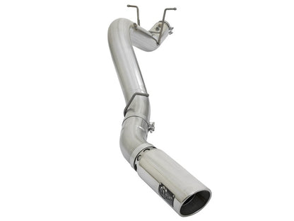 aFe ATLAS 5in DPF-Back Aluminized Steel Exhaust System w/Polished Tips 2017 GM Duramax 6.6L (td) L5P aFe