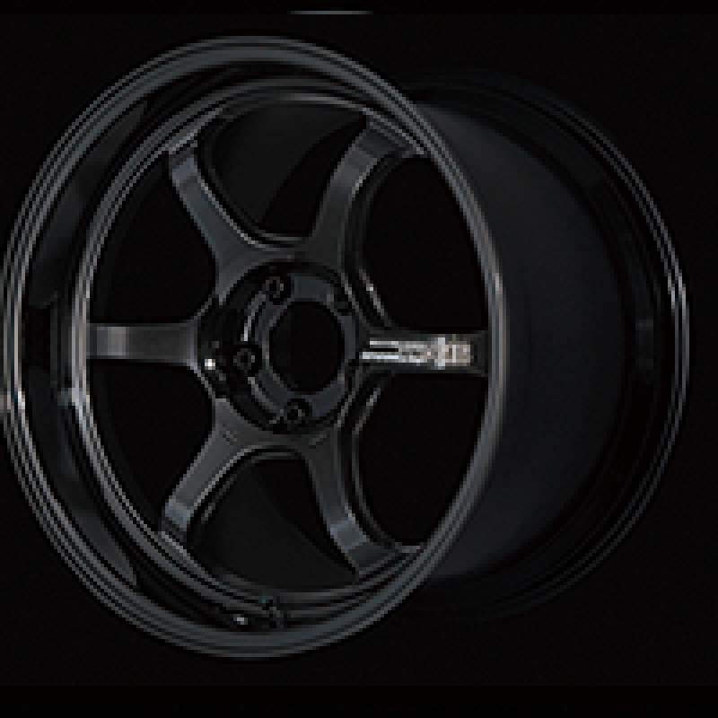 Advan YA68H37ETB R6 18x8.5 +37 5-114.3 Racing Titanium Black Wheel