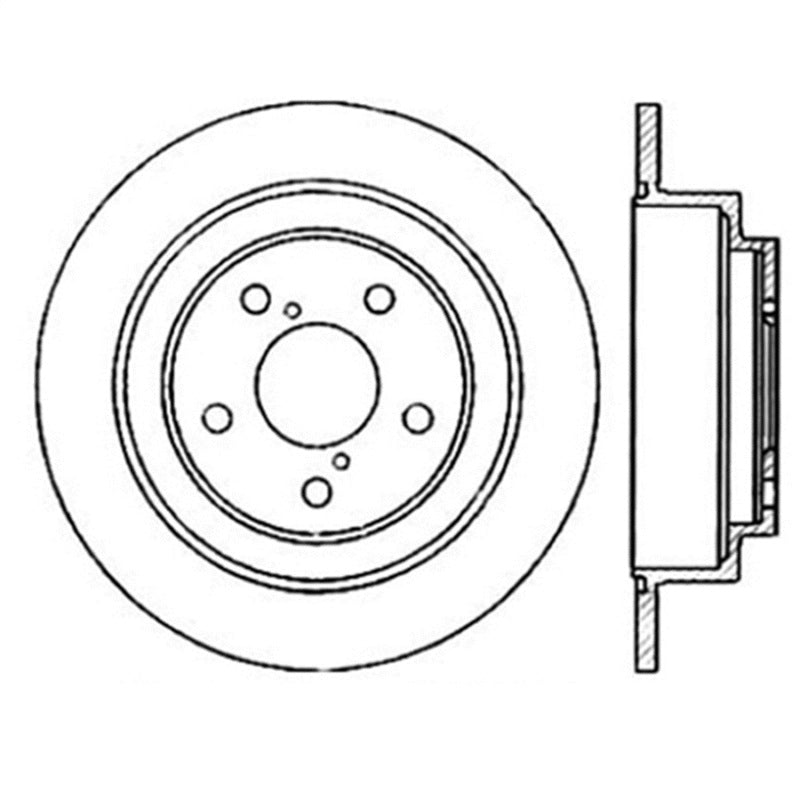 STOPTECH POWER SLOT 02-05 WRX REAR LEFT SPORTSTOP SLOTTED ROTOR, 126.47011SL - eliteracefab.com