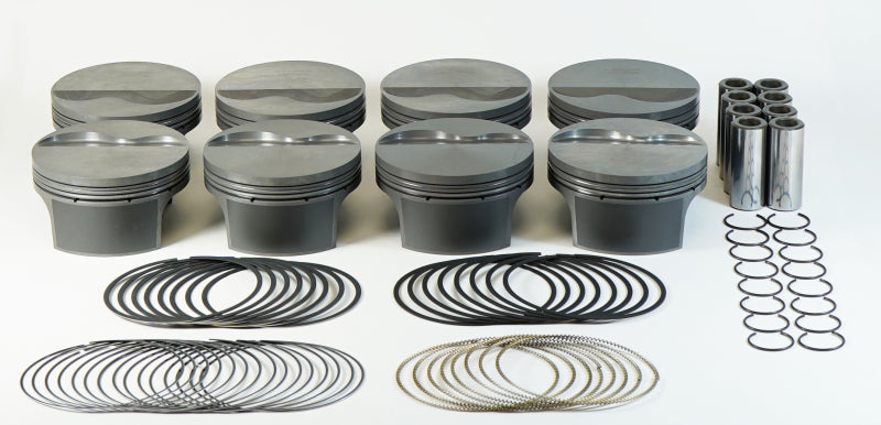 Mahle MS Piston Set GM LS 376ci 4.065in Bore 3.622in Stk 6.098in Rod .945 Pin -4cc 10.1 CR Set of 8