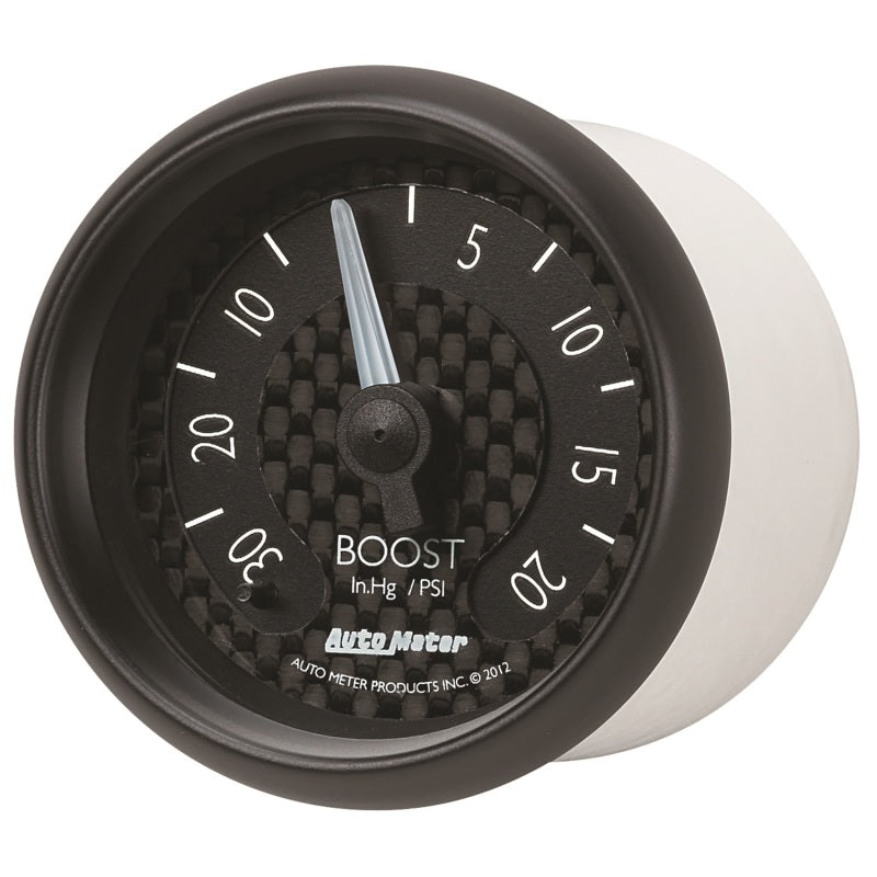 Autometer GT Series 52mm Mechanicl 30 In Hg/20 psi Vacuum/Boost Gauge 8001