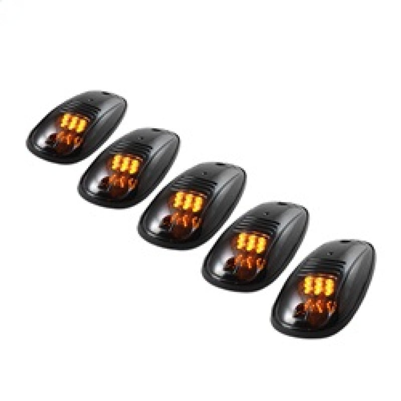 Xtune 5 pcs Roof Cab Marker Parking Running Lights Smoked ACC-011 - eliteracefab.com