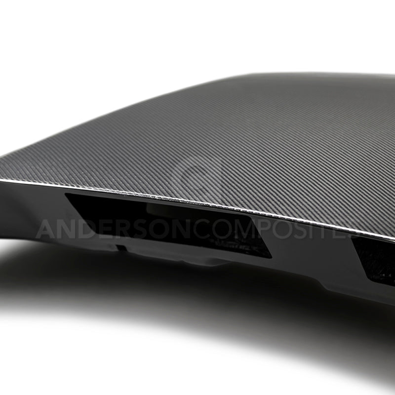 Anderson Composites 2018 Ford Mustang Double Sided Type-CJ 4in Carbon Fiber Cowl Hood Anderson Composites
