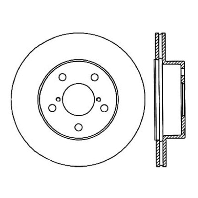 STOPTECH POWER SLOT 05-07 STI REAR LEFT SLOTTED ROTOR, 126.47023SL - eliteracefab.com