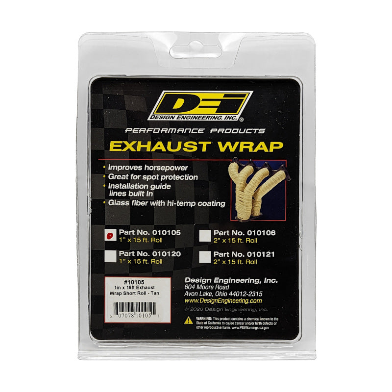 DEI Exhaust Wrap 1in x 15ft - Tan DEI