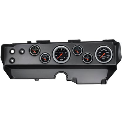 Autometer Sport-Comp 70-74 E-Body/Cuda/Challenger Dash Kit 6pc Tach / MPH / Fuel / Oil / WTMP / Volt 7029-SC