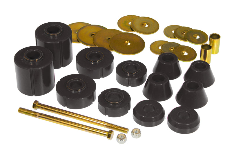 Prothane 67-72 GM Body Mount 12 Bushing Kit - Black - eliteracefab.com