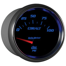 Load image into Gallery viewer, Autometer Cobalt 66.7mm 0-100 PSI Oil Pressure Gauge