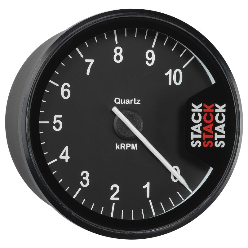 Autometer Stack Clubman Tachometer 80mm 0-10K RPM - Black - eliteracefab.com