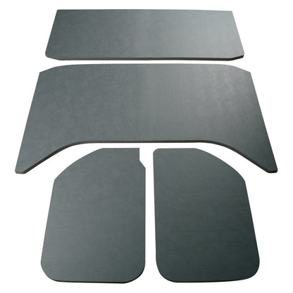 DEI 11-18 Jeep Wrangler JK 4-Door Boom Mat Headliner - 4 Piece - Gray Leather Look DEI