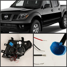 Load image into Gallery viewer, Spyder Nissan Frontier 05-08 Projector Headlights LED Halo LED Blk PRO-YD-NF05-HL-BK - eliteracefab.com