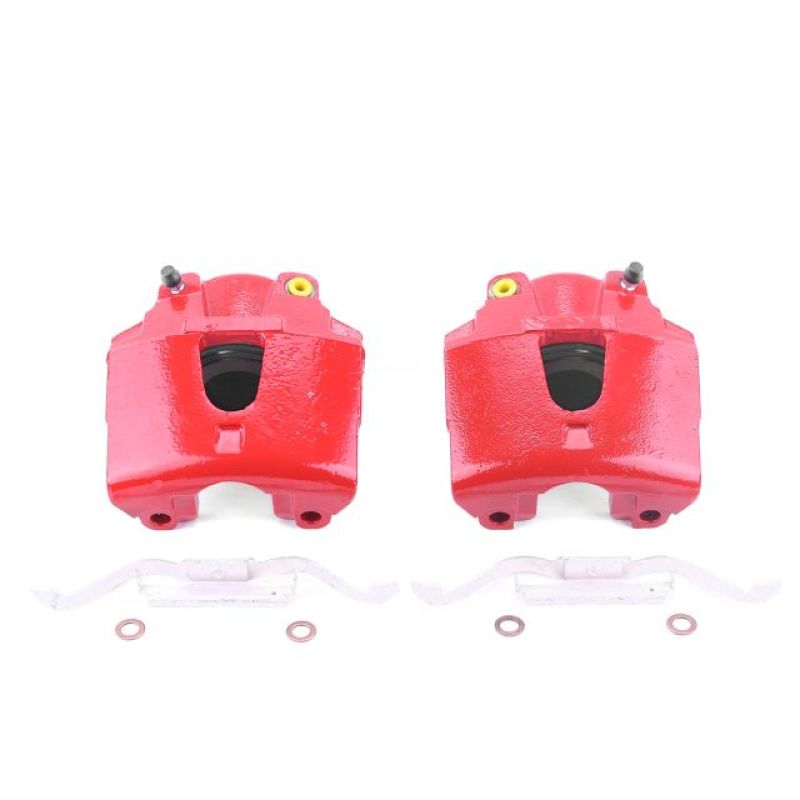 Power Stop 00-02 Dodge Dakota Front Red Calipers w/o Brackets - Pair - eliteracefab.com