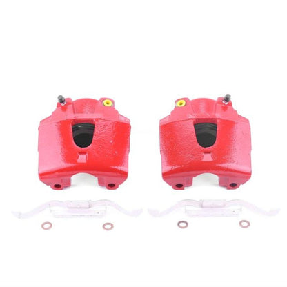 Power Stop 00-02 Dodge Dakota Front Red Calipers w/o Brackets - Pair - eliteracefab.com