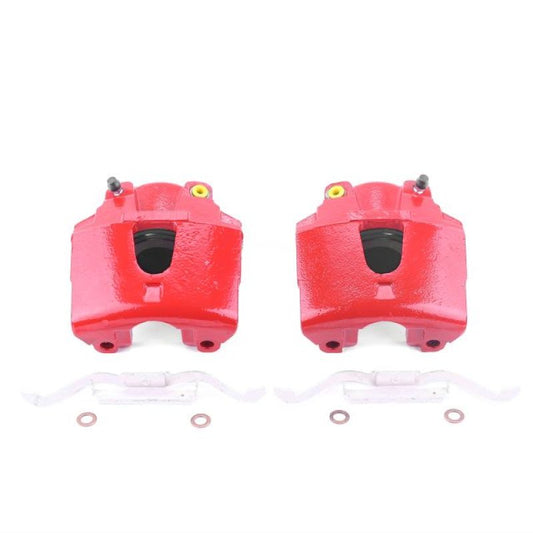 Power Stop 00-02 Dodge Dakota Front Red Calipers w/o Brackets - Pair - eliteracefab.com