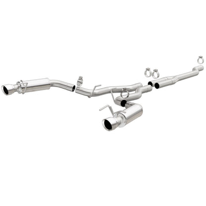 MagnaFlow Cat Back, SS, 2.5in, Competition, Dual Split Polish 4.5in Tips 2015 Ford Mustang Ecoboost Magnaflow