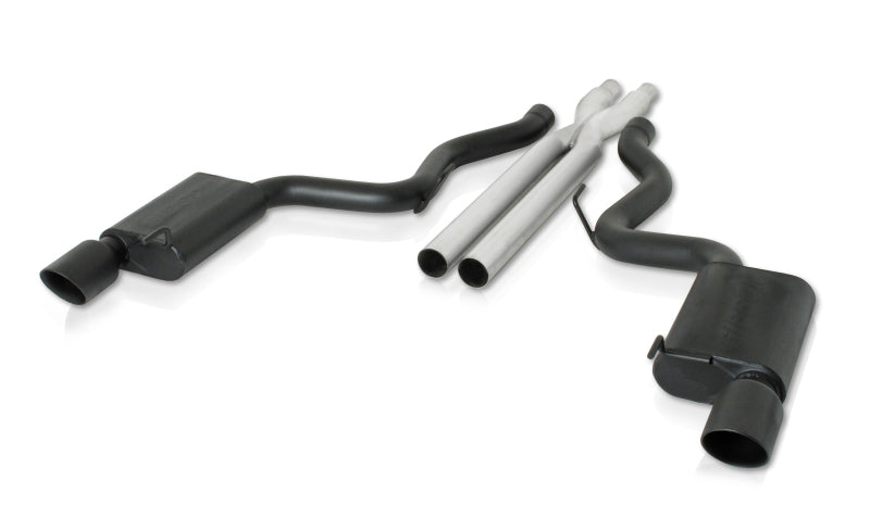 Gibson 15-17 Ford Mustang GT 5.0L 3in Cat-Back Dual Exhaust - Black Elite (Ceramic) Gibson