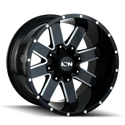 ION Type 141 20x10 / 6x135 BP / -19mm Offset / 106mm Hub Gloss Black Milled Wheel - eliteracefab.com