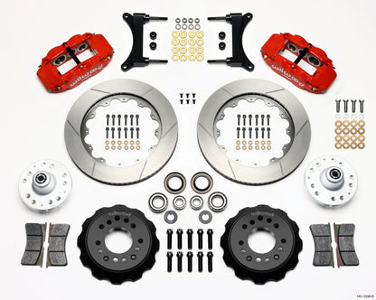 Wilwood Narrow Superlite 6R Front Hub Kit 14.00in Red 79-87 GM G Body Wilwood