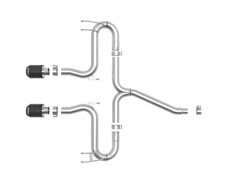 aFe Takeda 2-1/2in 304 SS Axle-Back Exhaust w/Carbon Tips 17-20 Honda Civic Sport L4-1.5L (t) - eliteracefab.com