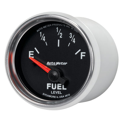 Autometer GS 52mm 0-90 ohms Short Sweep Electronic Fuel Level GM Gauge 3813