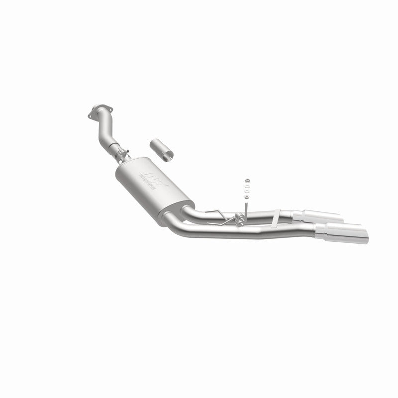 MagnaFlow 11-13 Ford F-150 Pickup Dual Same Side Before P/S Rear Tire Stainless CatBack Perf Exhaust Magnaflow