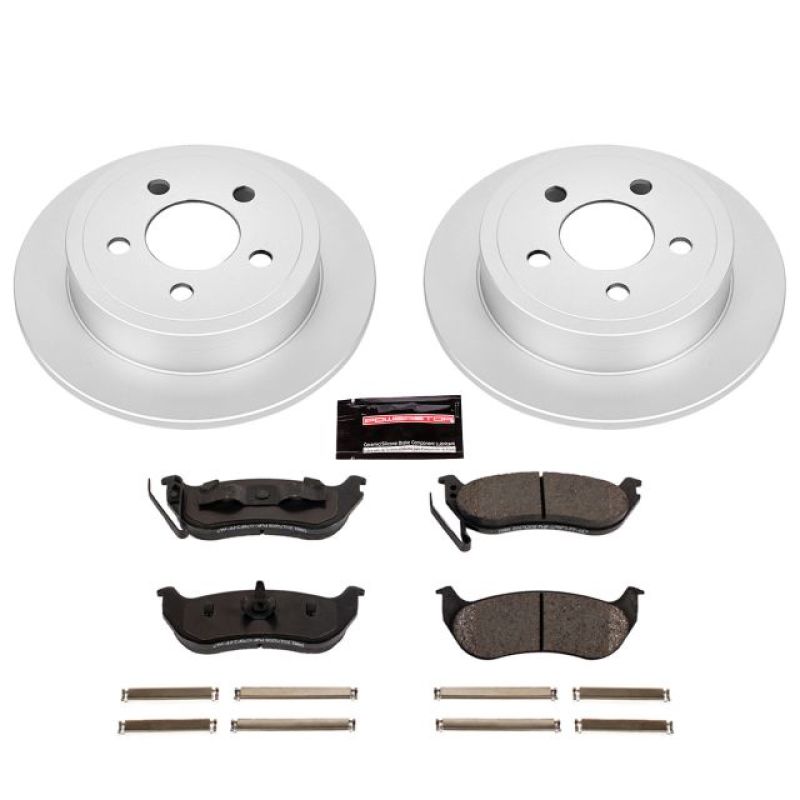 Power Stop 03-07 Jeep Liberty Rear Z17 Evolution Geomet Coated Brake Kit - eliteracefab.com