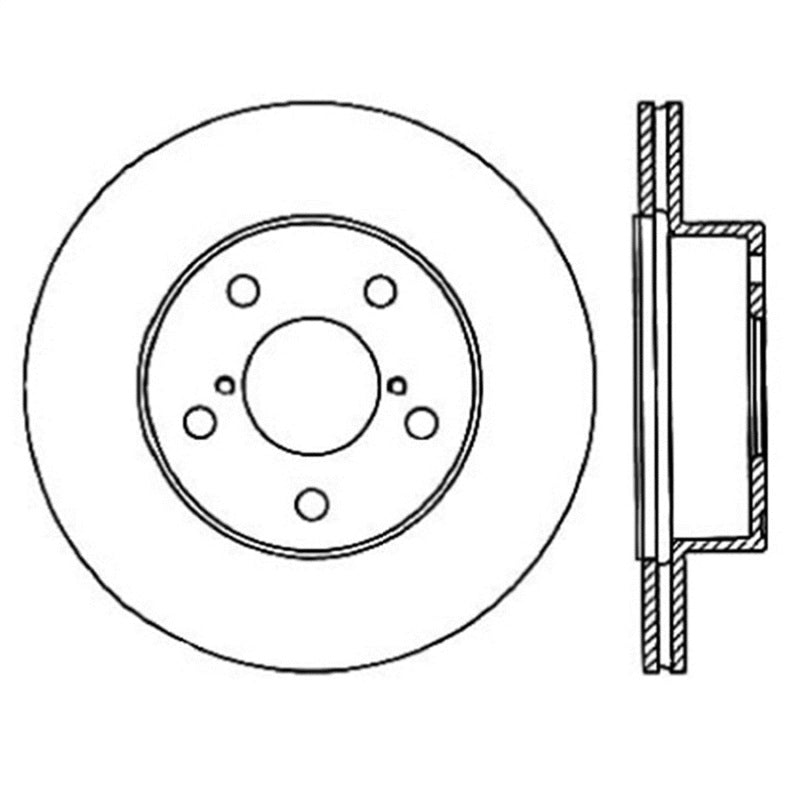 STOPTECH POWER SLOT 05-07 STI REAR RIGHT SLOTTED ROTOR, 126.47023SR - eliteracefab.com