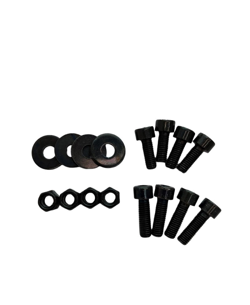 Sparco Seat Hardware Spacer Kit Bottom Mount - Black Zinc - eliteracefab.com