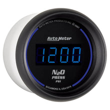 Load image into Gallery viewer, Autometer Ultra-Lite 2-1/16in 1600 PSI Digital Nitrous Pressure Gauge - Black