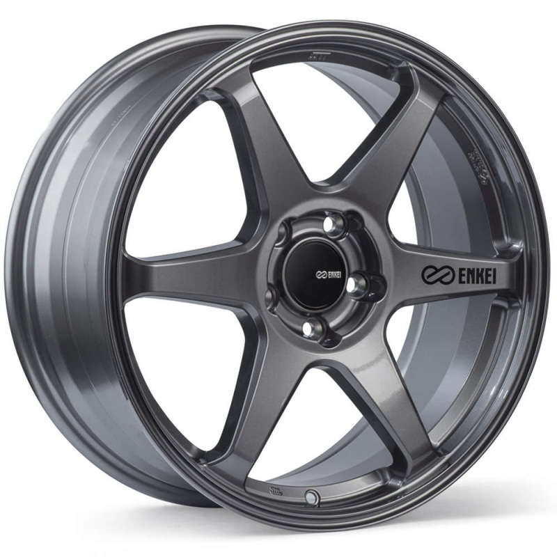 Enkei T6R 18x9.5 45mm Offset 5x120 Bolt Pattern 72.6 Bore Gloss Gunmetal Wheel - eliteracefab.com