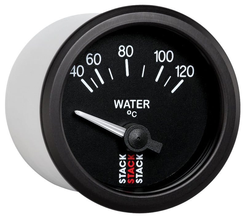 Autometer 52mm Stack Instruments 40-120 Degree C Electric Water Temperature Gauge - Black ST3207