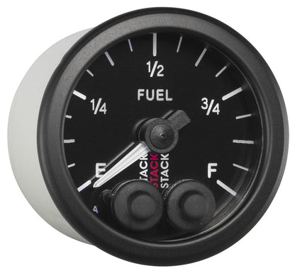 Autometer Stack 52mm 0-280 Ohm Programmable Pro-Control Fuel Level Gauge - Black ST3515