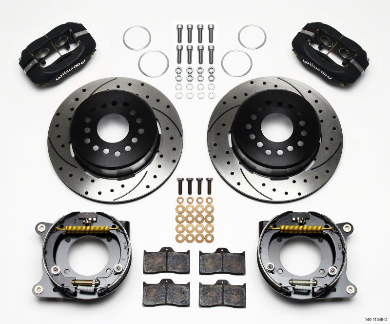 Wilwood Forged Dynalite P/S Park Brake Kit Drilled 55-57 Chevy 2.34in Offset Wilwood