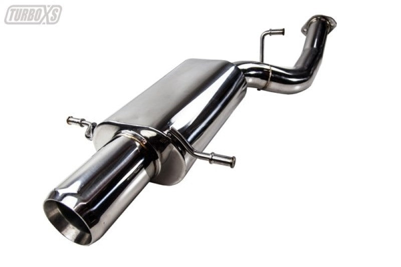 TURBOXS AXLE BACK MUFFLER POLISHED STAINLESS TIP SUBARU WRX/STI; 2002-2007 - eliteracefab.com