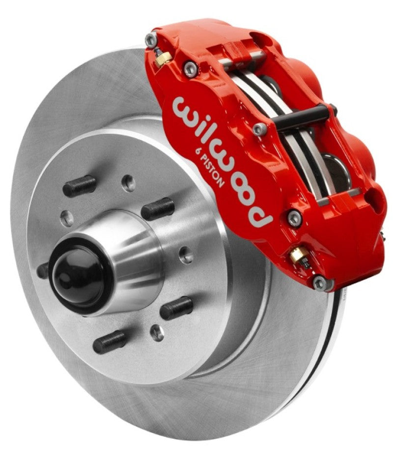 Wilwood Forged Narrow Superlite 6R Front Big Brake Kit 12.19in Rotors 88-98 C1500 - Red Wilwood