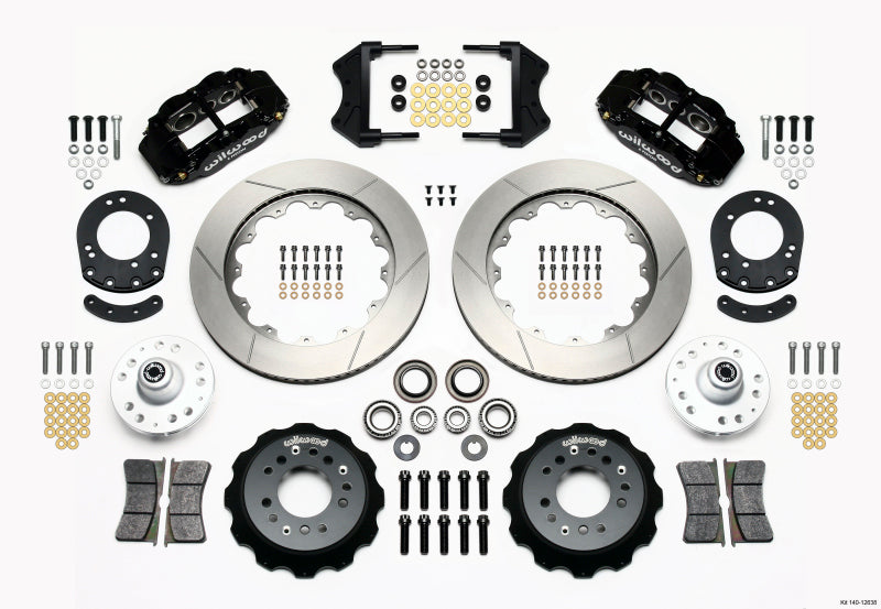 Wilwood Narrow Superlite 6R Front Hub Kit 14.00in 1965-1969 Mustang Drum Spindle Wilwood