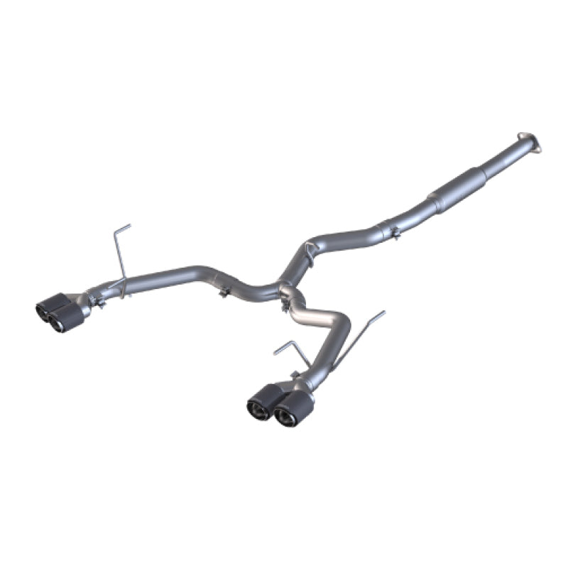 MBRP 15-19 Subaru WRX 2.0L/STI 2.5L 3in Dual Split Rear Exit w/ 3.5" CF Tips - T304 (Race Version) - eliteracefab.com