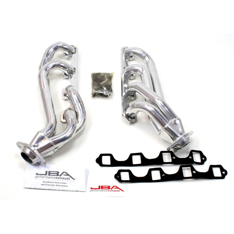 JBA 65-73 Ford Mustang 260-302 SBF w/GT40-P Heads 1-5/8in Primary Silver Ctd Mid Length Header JBA