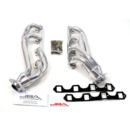 JBA 65-73 Ford Mustang 260-302 SBF w/GT40-P Heads 1-5/8in Primary Silver Ctd Mid Length Header JBA