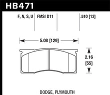 Load image into Gallery viewer, Hawk Performance DTC-70 Front Brake Pads - HB471U.510