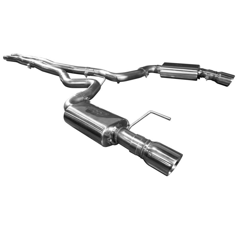 Kooks 15+ Mustang 5.0L 4V Convertible 3in Cat-Back w/ X-Pipe 4in Slash Cut Polished Tips Exhaust - eliteracefab.com