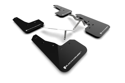 Rally Armor 2022 Honda Civic (Incl. Si/Sport/Touring) Black UR Mud Flap w/ White Logo - eliteracefab.com