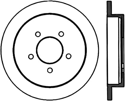StopTech Power Slot 01-03 Ford F150 5 Lug Rear Left Slotted CRYO Rotor Stoptech