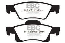 Load image into Gallery viewer, EBC 11+ Dodge Durango 3.6 Extra Duty Rear Brake Pads - eliteracefab.com