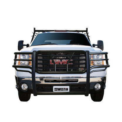 Westin 2007-2010 Chevrolet Silverado 25/3500HD HDX Grille Guard - Black Westin