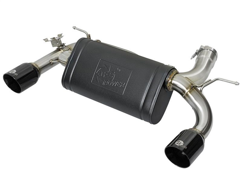 aFe MACHForce XP 16-17 BMW 340i/iX 440i/iX L6-3.0L (t) SS Axle-Back Exhaust w/Black Tip aFe