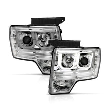 Load image into Gallery viewer, ANZO 2009-2014 Ford F-150 Projector Headlights w/ U-Bar Chrome - eliteracefab.com